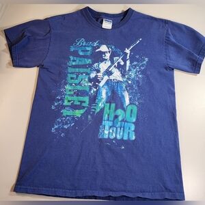 Y2K Brad Paisley H20 Frozen Over Tour Blue Country Concert 2011 T-Shirt Sz Small